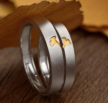 Sun Moon Flying Cloud Open Ring for Couples