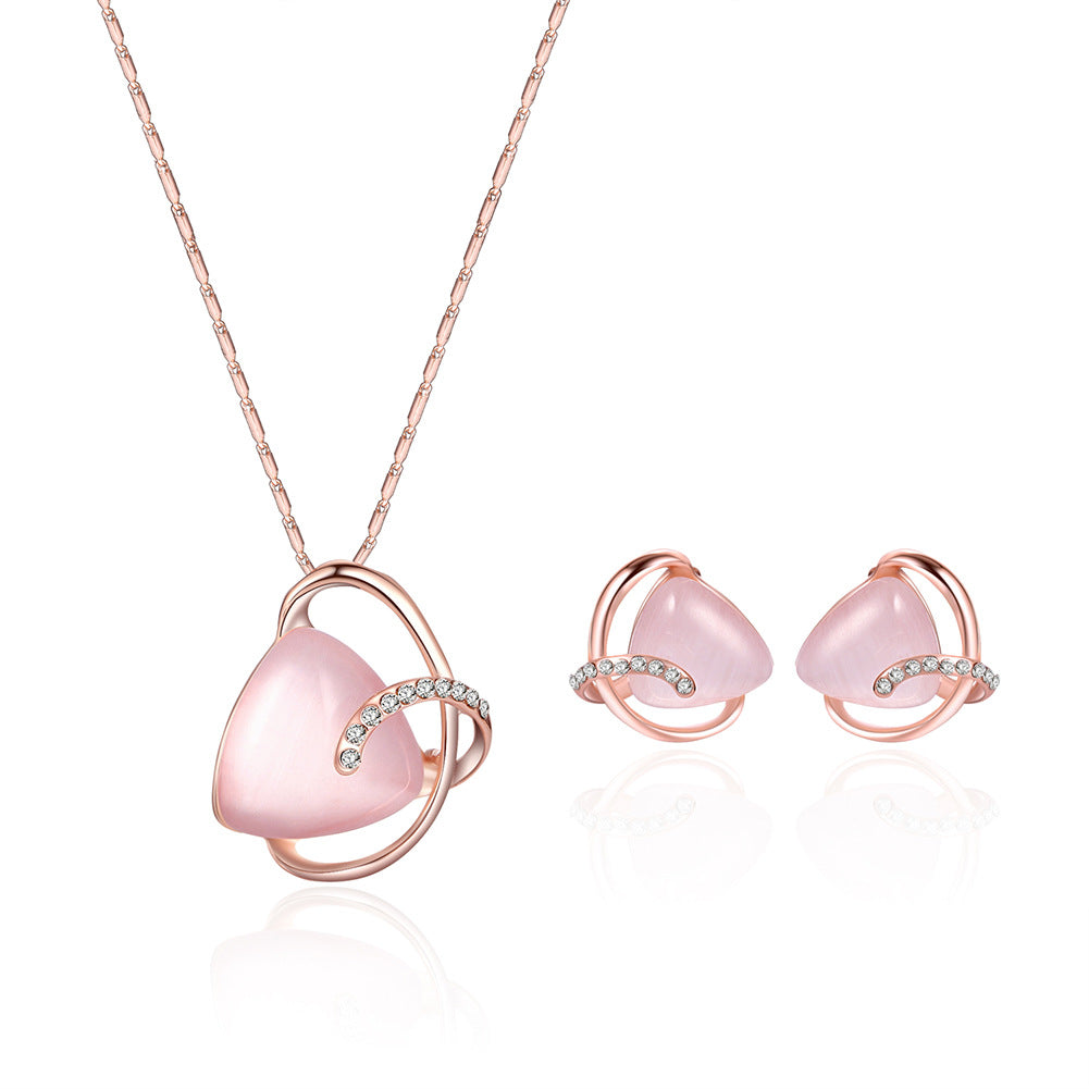 Fashionable Necklace and Earring Set for Brides