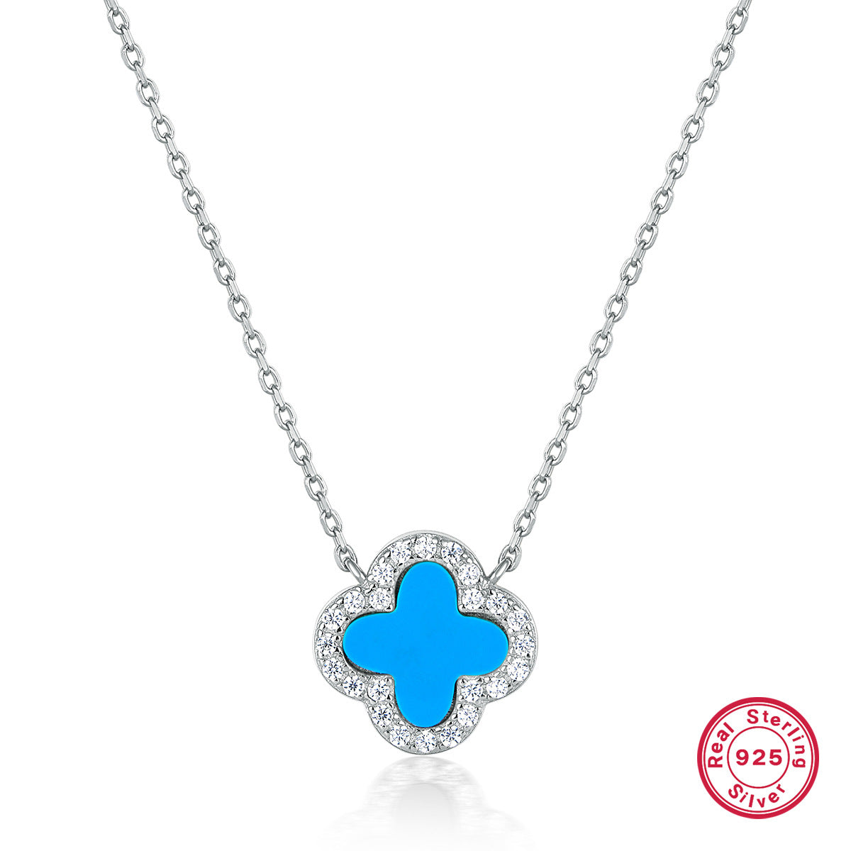 S925 Silver Jewelry Set with Natural Mother-of-Pearl