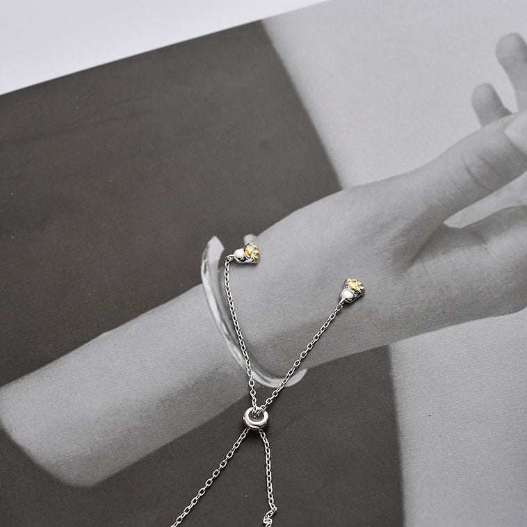 Hollow Cat Necklace - S925 Silver Minimalist Design