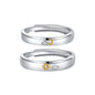 Sun Moon Flying Cloud Open Ring for Couples