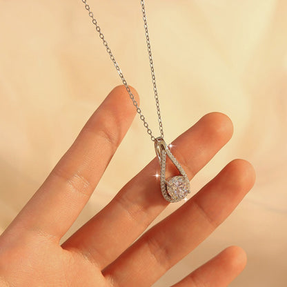 Elegant S925 Silver Heart Pendant Necklace