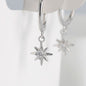 Sterling Silver Star Earrings - Minimalist Design S925