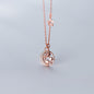 S925 Silver Necklace with Star and Moon Design