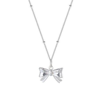 Minimalist Bowknot Necklace for Women - Chic Design