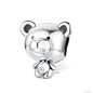 DIY Bear Beads Bracelet Accessories S925 Silver Beads
