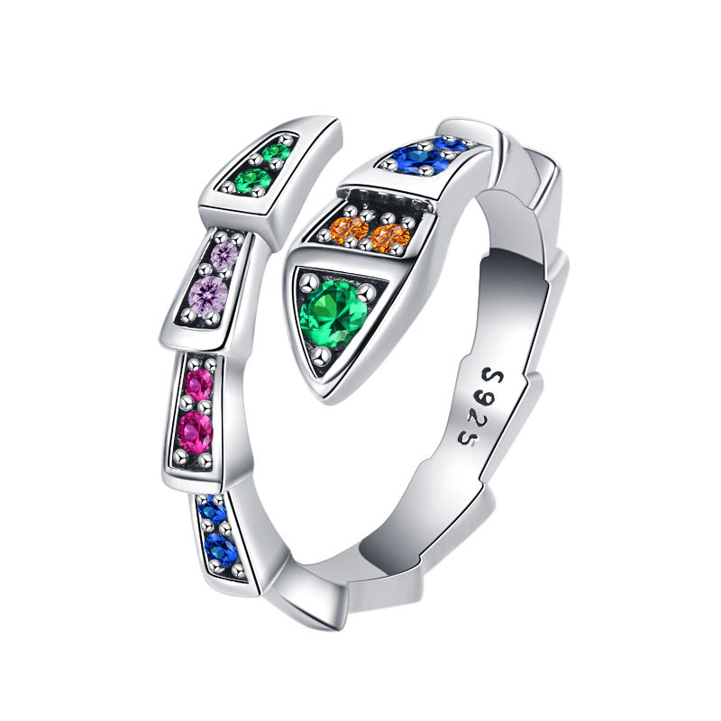 S925 Sterling Silver Snake Fashion Ring