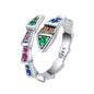 S925 Sterling Silver Snake Fashion Ring