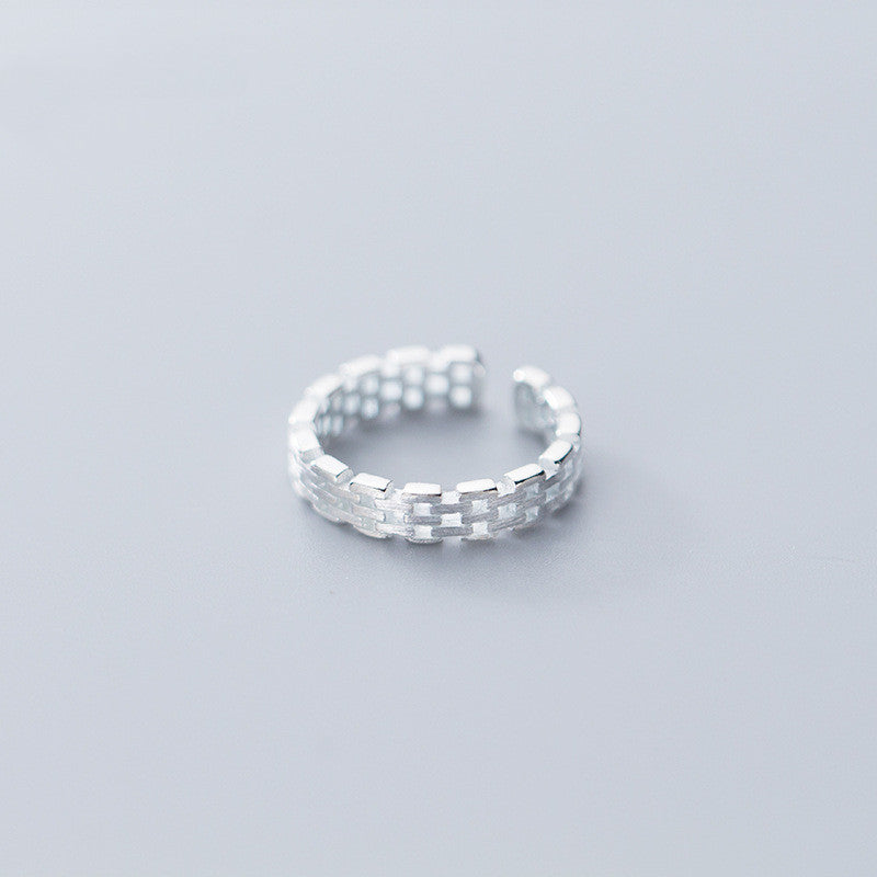 S925 Silver Ring for Women - Minimalist Chain Design