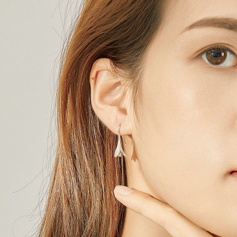 Sterling Silver S925 Textured Minimalist Earrings