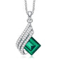 S925 Silver Necklace with Crystal Pendant for Women