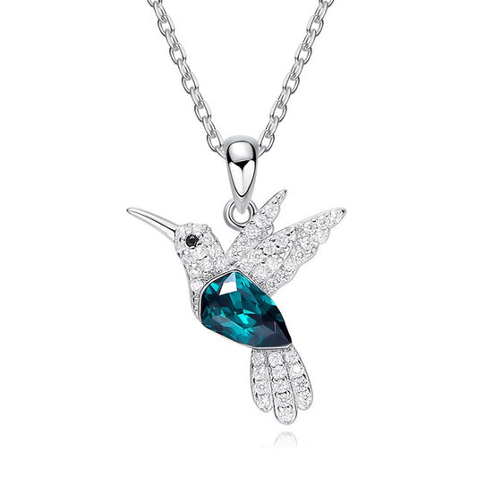 Swarovski Crystal Bird Necklace in 925 Silver
