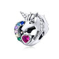 S925 Silver DIY Beads Unicorn Pendant SCC704