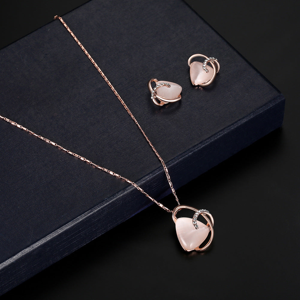 Fashionable Necklace and Earring Set for Brides