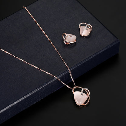 Fashionable Necklace and Earring Set for Brides