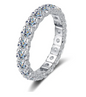 Moissanite Diamond Ring in 925 Silver (One Piece)