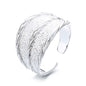 S925 Sterling Silver Minimalist Concave-Convex Ring