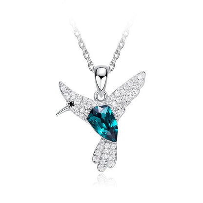 Swarovski Crystal Bird Necklace in 925 Silver