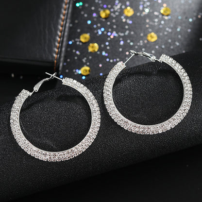 Elegant Diamond, Korean Style earrings