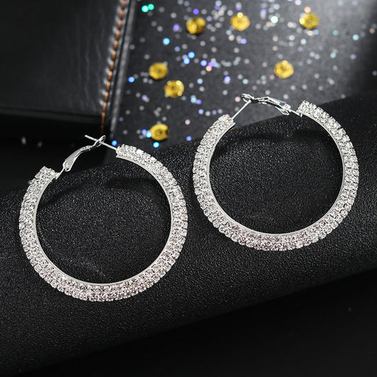 Elegant Diamond, Korean Style earrings