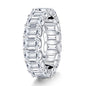 Sterling Silver Ring with High Carbon Diamond Simulant