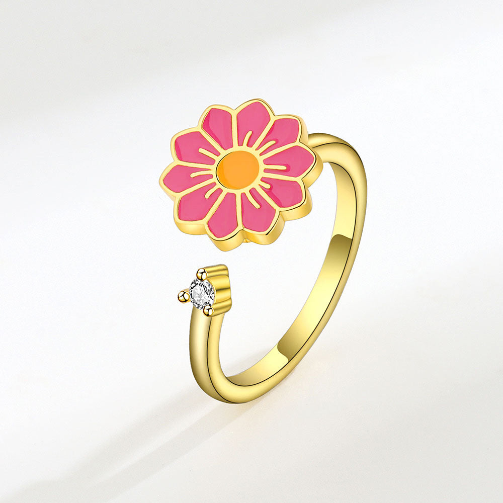 Twist Flower Fashion Ring for Women