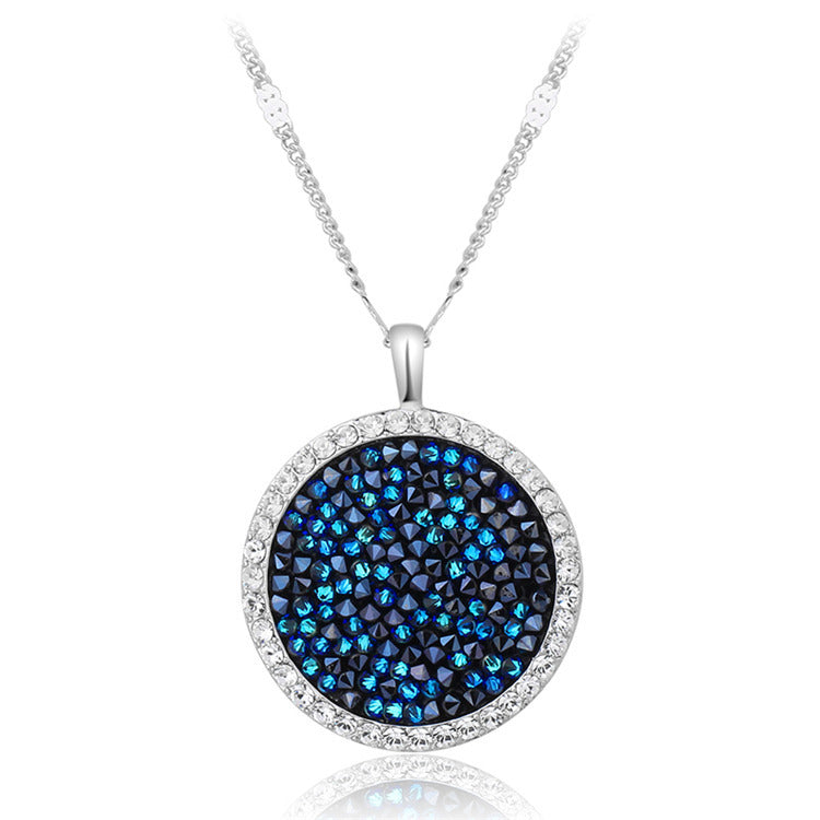 Round Necklace with Swarovski Crystal Elements