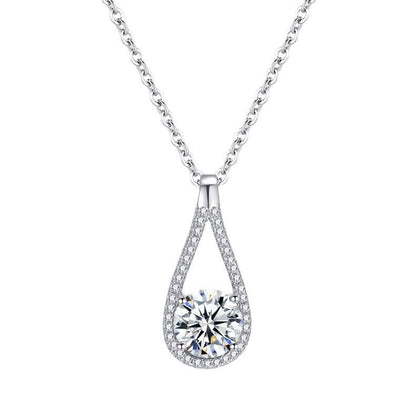 Elegant S925 Silver Heart Pendant Necklace