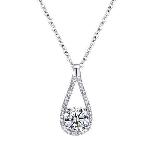 Elegant S925 Silver Heart Pendant Necklace
