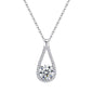 Elegant S925 Silver Heart Pendant Necklace