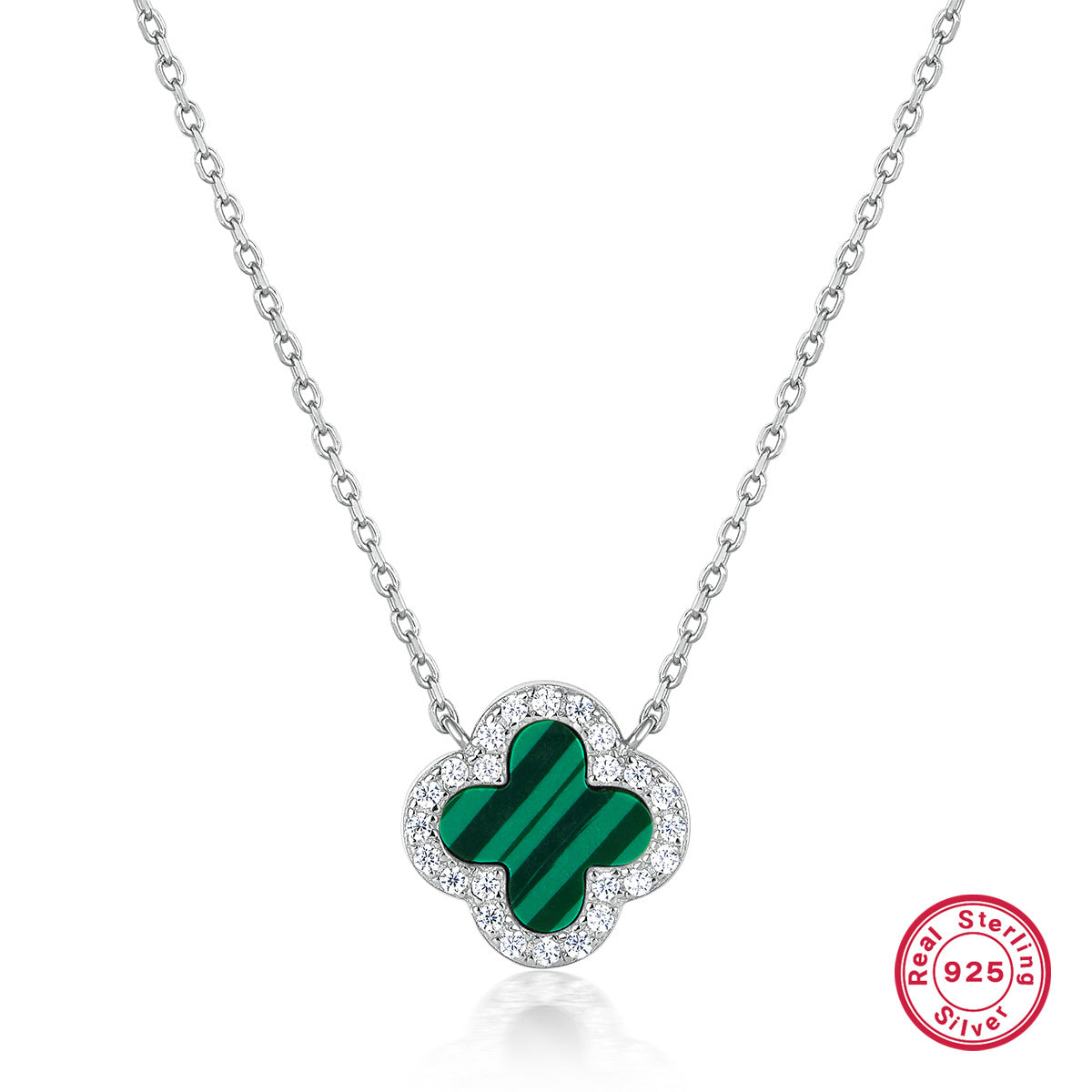 S925 Silver Jewelry Set with Natural Mother-of-Pearl