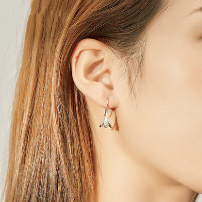 Sterling Silver S925 Textured Minimalist Earrings