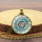 Mandala Yoga Gemstone Necklace and Earring Set