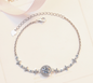 S925 Sterling Silver Starry Bracelet with Adjustable Beads
