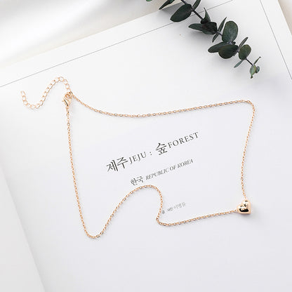 Stylish Korean Heart Pendant Choker