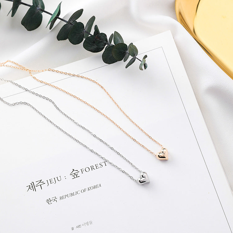 Stylish Korean Heart Pendant Choker