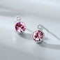 S925 Silver Stud Earrings with Swarovski Crystals