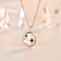 S925 Silver Natural Mother-of-Pearl Star Moon Necklace