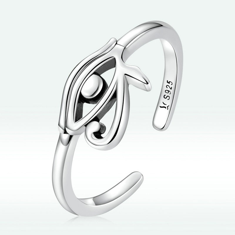 Sterling Silver S925 Minimalist Eye Guard Ring