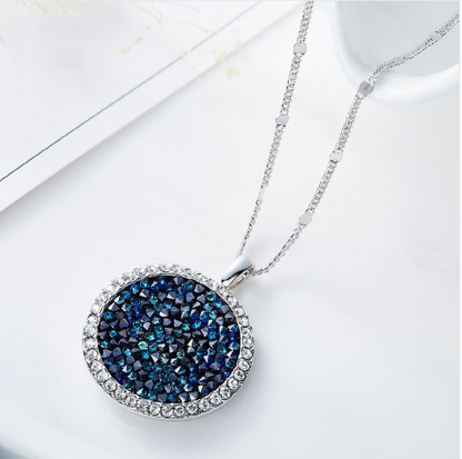 Round Necklace with Swarovski Crystal Elements