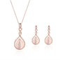 2020 Fashion Jewelry Set with Gemstone Necklace & Earrings