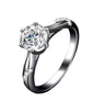 Moissanite Solitaire Ring 1 Carat in S925 Silver (One Piece)
