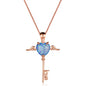 S925 Sterling Silver Angel Necklace with Swarovski Crystals