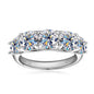 Luxurious Moissanite Ring in 925 Silver (European Style)