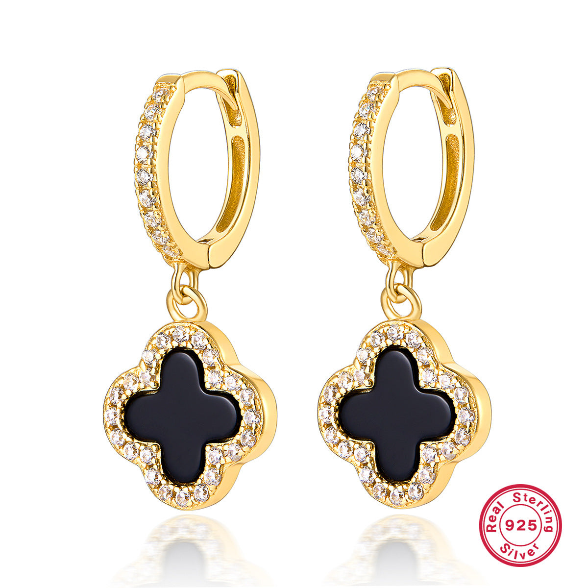 S925 Silver Jewelry Set with Natural Mother-of-Pearl