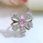 High Carbon Diamond Vintage Surround Bow Simulation Ring