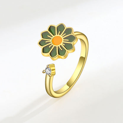 Twist Flower Fashion Ring for Women