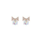 18k Golden Swarovski Accent Earrings