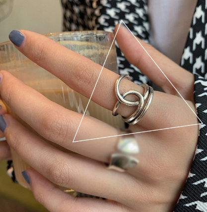 Minimalist Winding Line S925 Sterling Silver Ring