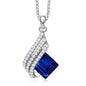 S925 Silver Necklace with Crystal Pendant for Women